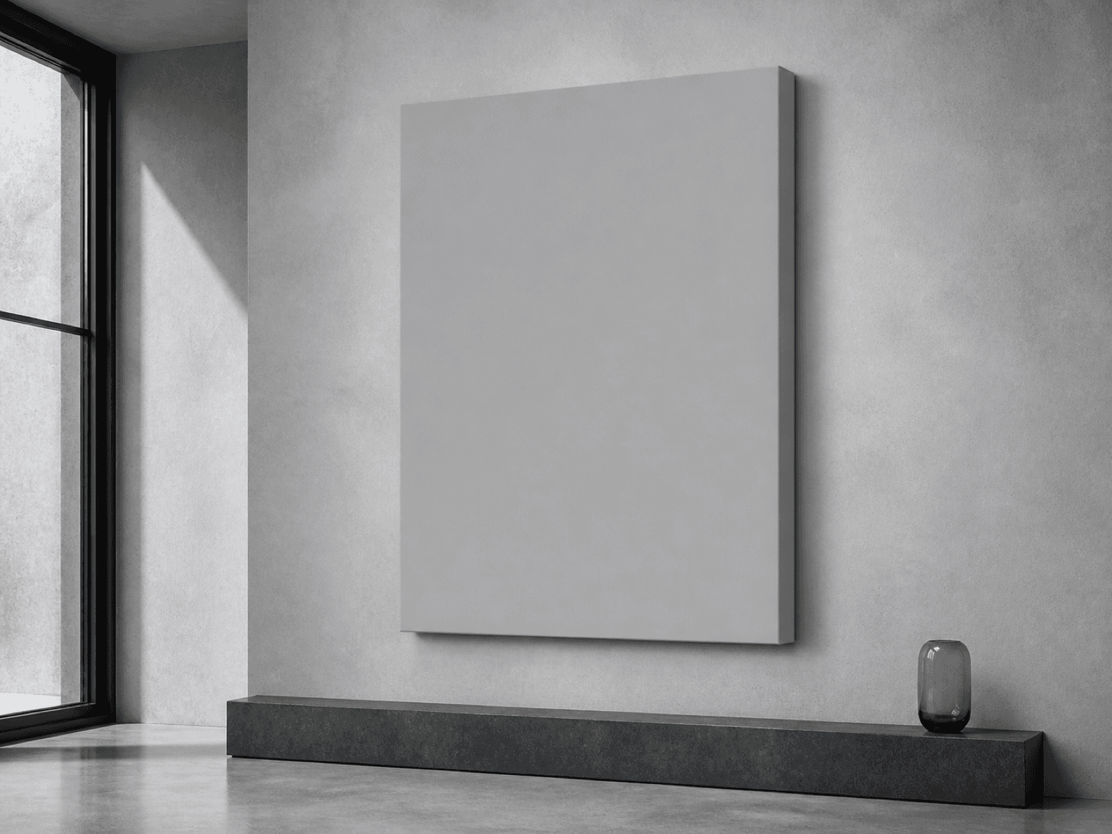 Gallery canvas displayed in a contemporary interior