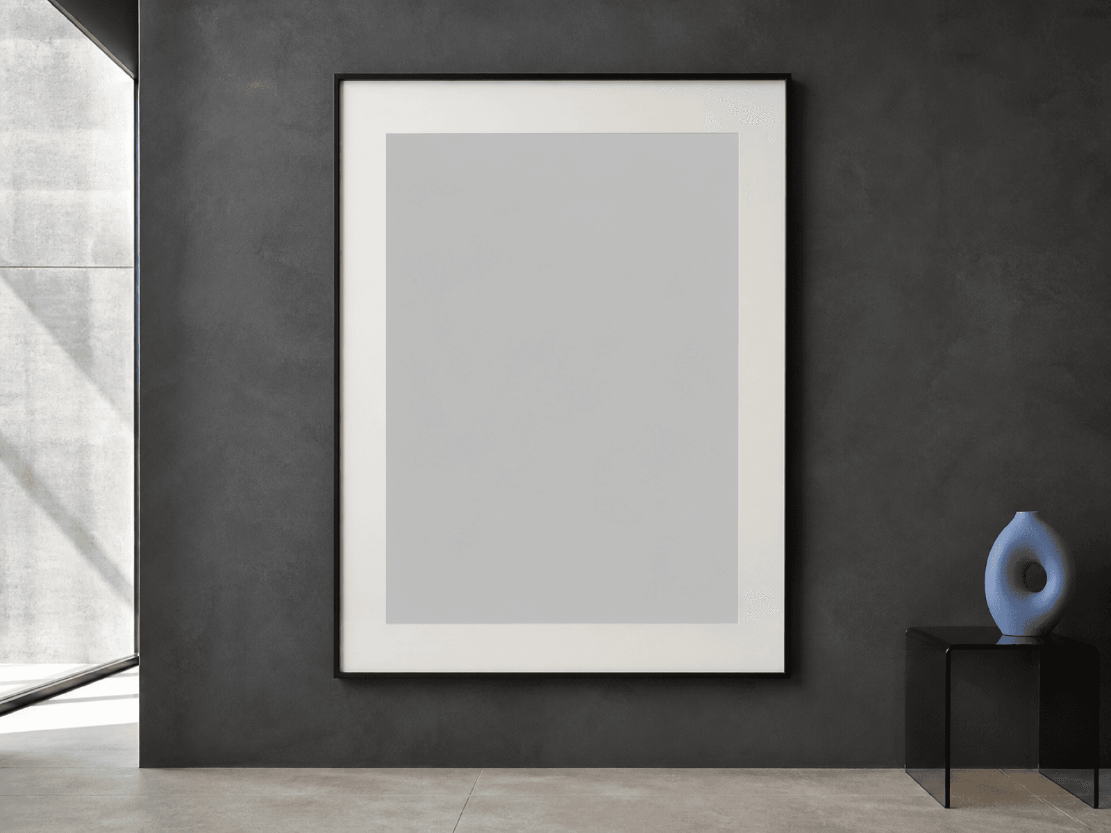 Framed archival print displayed in a contemporary interior